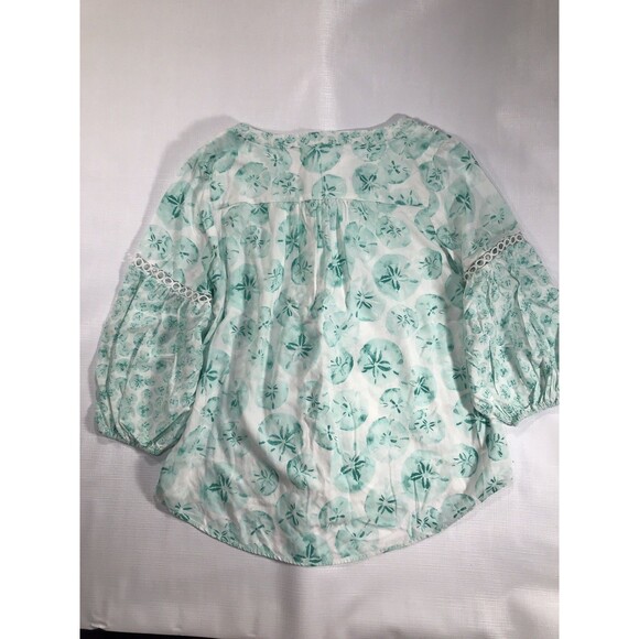 Crown And Ivy Sand dollars Blouse Size Medium - Picture 5 of 7
